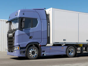 truck s730 with trailer 3D Model