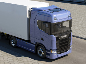 truck s730 with trailer Modelo 3D