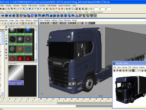 truck s730 with trailer Modelo 3D