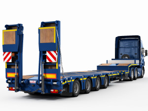 Truck platform trailer 3D 模型