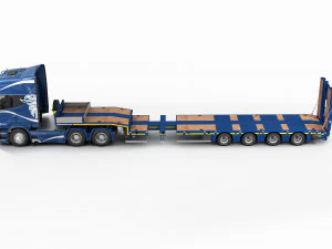 Truck platform trailer 3D Model