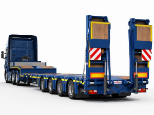 Truck platform trailer 3D Model