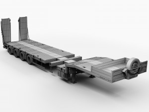Truck platform trailer 3D 模型