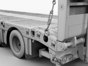 Truck platform trailer 3D Model