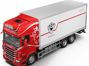 truck van 6x2 Modelo 3D