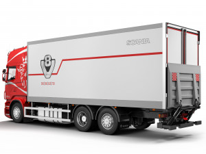 truck van 6x2 Modelo 3D