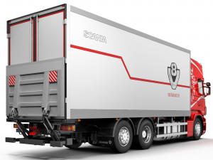 truck van 6x2 Modelo 3D