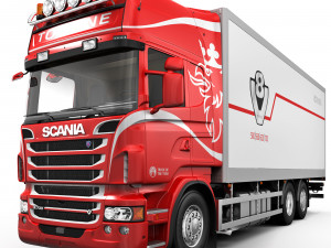 truck van 6x2 Modelo 3D