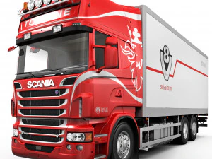 货车 6x2 3D 模型