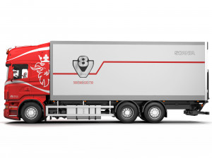 truck van 6x2 Modelo 3D