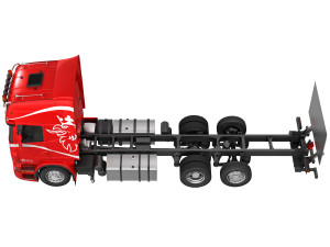 truck van 6x2 Modelo 3D