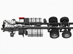 truck van 6x2 Modelo 3D