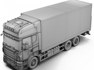 truck van 6x2 Modelo 3D