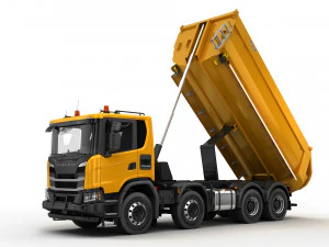 dump truck 8x4 3D Model
