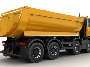 dump truck 8x4 3D Model