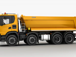 dump truck 8x4 3D Model