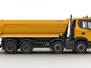 dump truck 8x4 3D Model