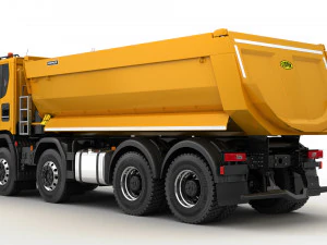 dump truck 8x4 3D Model