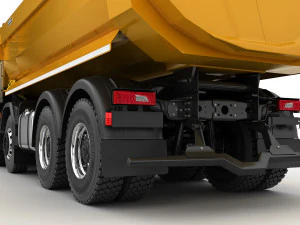 dump truck 8x4 3D Model