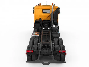 dump truck 8x4 3D Model