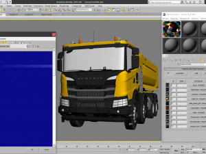 dump truck 8x4 3D Model