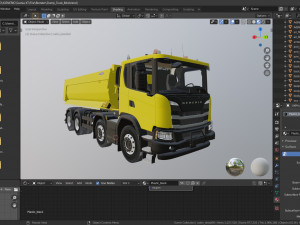 dump truck 8x4 Modelo 3D