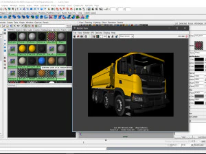 dump truck 8x4 3D Model