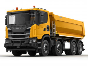Muldenkipper 8x4 3D Modell