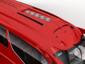 tour bus 6x2 3D Model