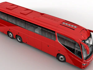 tour bus 6x2 3D Model