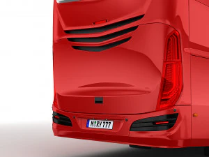 tour bus 6x2 3D Model