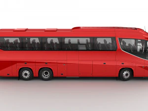 tour bus 6x2 3D Model