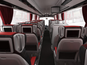 tour bus 6x2 Modelo 3D