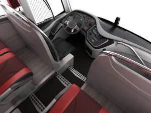 tour bus 6x2 3D Model