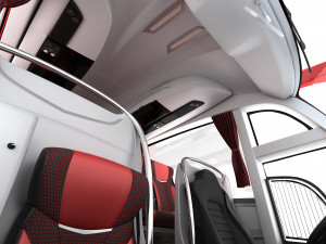 tour bus 6x2 Modelo 3D
