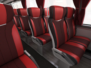 tour bus 6x2 Modelo 3D