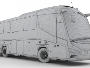 tour bus 6x2 3D Model