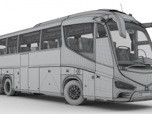 tour bus 6x2 Modelo 3D