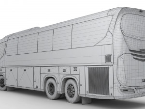 tour bus 6x2 Modelo 3D