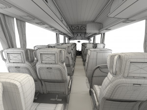 tour bus 6x2 Modelo 3D