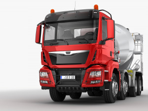concrete mixer truck 8x4 Modelo 3D