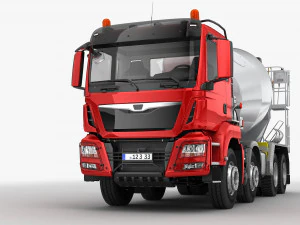 автобетонозмішувач 8х4 3D Модель