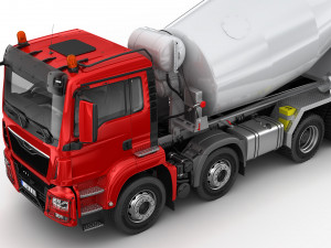 concrete mixer truck 8x4 Modelo 3D