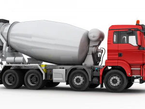 автобетонозмішувач 8х4 3D Модель