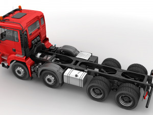 concrete mixer truck 8x4 Modelo 3D