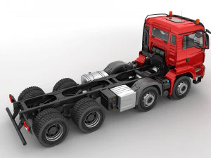 автобетонозмішувач 8х4 3D Модель