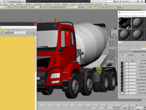 concrete mixer truck 8x4 Modelo 3D