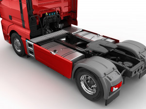 truck with silo trailer Modelo 3D