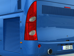 generic bus 6x2 Modelo 3D
