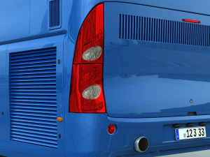 generic bus 6x2 3D Model